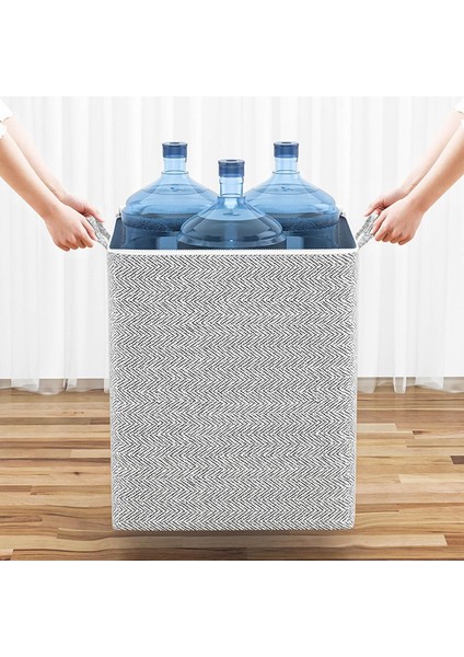 Ekstra Büyük Kapasiteli Saklama Çantası, 20/110/150/220L Güçlendirilmiş Saplı Dokumasız Kumaş Malzeme Saklama Kabı, Battaniye, Yastık, Yorgan ve Yorgan Için Katlanabilir Pamuk Sakl (Yurt Dışından) indirimleri