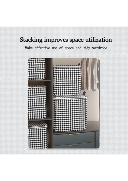 Giysi Saklama Çantası - Çift Fermuarlı Saklama Düzenleyici Küpleri, Koyu Gri Ekose Ayırma Saklama Kutusu, Giysi ve Oyuncaklar Için Saklama Düzenleyicileri Kazaklar Paltolar Tişörtl (Yurt Dışından) fiyatları