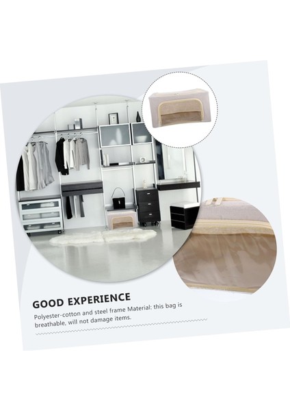 Şeffaf Pencere Saklama Çantası Katlanır Tote Çanta Polyester Pamuk Nefes Alabilir Saklama Çantası (Yurt Dışından) fırsatları