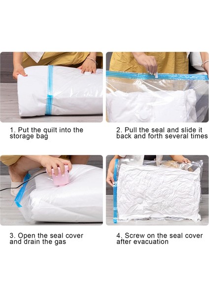 1 Takım Vakum Sıkıştırma Torbası Ev Taşıma Paketi Pompalı Sıkıştırma Şeffaf Hava Valfi ile Kalınlaştırılmış Malzeme Büyük Kapasiteli Toz Geçirmez C (Yurt Dışından) modelleri