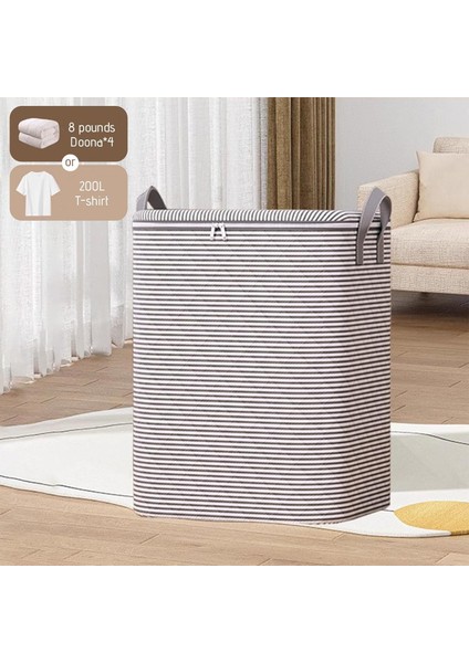 Depolama Giyim Çantaları, Saklama Kapları Takviyeli Saplı Giysi Organizatörü Battaniyeler Için Kalınlaştırılmış Malzeme, Yatak Takımları, Yerden Tasarruf Için Çift Fermuarlı (Yurt Dışından) modelleri