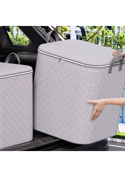 Depolama Giyim Çantaları, Saklama Kapları Takviyeli Saplı Giysi Organizatörü Battaniyeler Için Kalınlaştırılmış Malzeme, Yatak Takımları, Yerden Tasarruf Için Çift Fermuarlı (Yurt Dışından) indirimleri