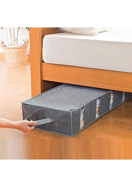2pcs Yatak Altı Saklama Çantası, Kulplu Yatak Altı Saklama Kutuları Büyük Giyim Sıralama Katlanır Bölme Kazak Organizatör (Mavi + Gri) (Yurt Dışından) fiyatları