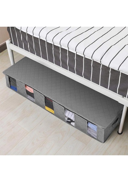 2pcs Yatak Altı Saklama Çantası, Kulplu Yatak Altı Saklama Kutuları Büyük Giyim Sıralama Katlanır Bölme Kazak Organizatör (Mavi + Gri) (Yurt Dışından) fırsatları