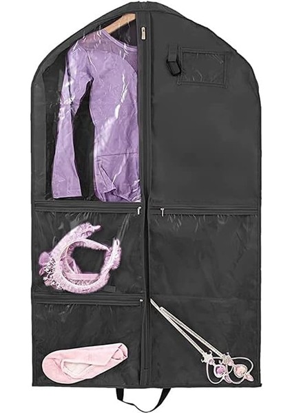Giysileri Asmak Için Suya Dalı Giysi Çantaları, Dans Kostümleri Için Giysi Çantaları, Seyahat Depolama Için Cepli 40 Inç Giysi Çantası, Yarışmalar, Yarışma, Sahne (Siyah) (Yurt Dışından) fırsatları