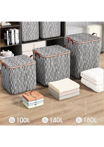 Fermuarlı Saklama Torbaları, Yorgan, Battaniye, Yastık, Peluş Oyuncak, Ceket, Çamaşır Veya Evcil Hayvan Malzemeleri Için Katlanabilir (140L) (Yurt Dışından) fırsatları