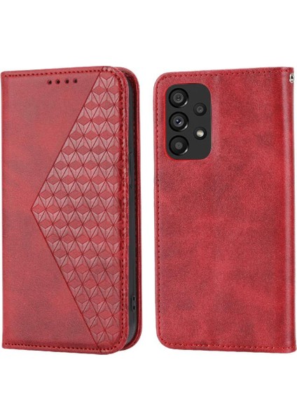 Samsung Galaxy A72 Için Flip Case 5g/4g Standı Eşkenar Dörtgen Şekli Günlük Kullanım El (Yurt Dışından)
