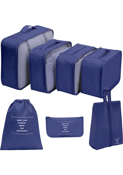 Bavullar Için Ambalaj Küpleri 7 Adet Bagaj Organizatörleri Seyahat Için Çanta Su Geçirmez Ambalaj Küpü Bavullar Için Saklama Torbaları Ambalaj Küpü Saklama Poşetleri (Yurt Dışından) indirimleri
