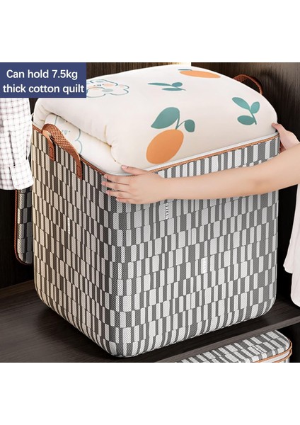 Saklama Çantası Büyük 140L, Takviyeli Saplı Fermuarlı Giysi Saklama Kutusu - Takılması Kolay Kral Yorgan Seti - Yatak Altında Dolap Organizatör (Yurt Dışından) fırsatları