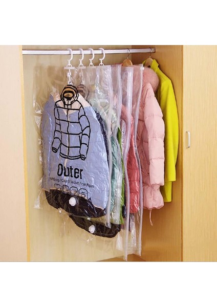 2023 Yeni Asılı Vakum Saklama Torbaları, Yeniden Kullanılabilir Asılı Sıkıştırılabilir Saklama Torbası El Pompalı Uzay Tasarruf Çantaları, Takım Elbise Ceketleri Için Yükseltme Giy (Yurt Dışından)