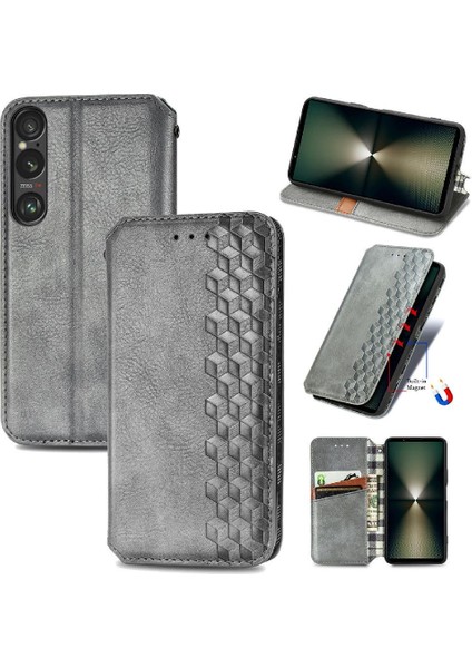 Sony Xperia 1 Vı Için Flip Case Deri Kılıf Kapak Kapak Cüzdan Fonksiyonu (Yurt Dışından)