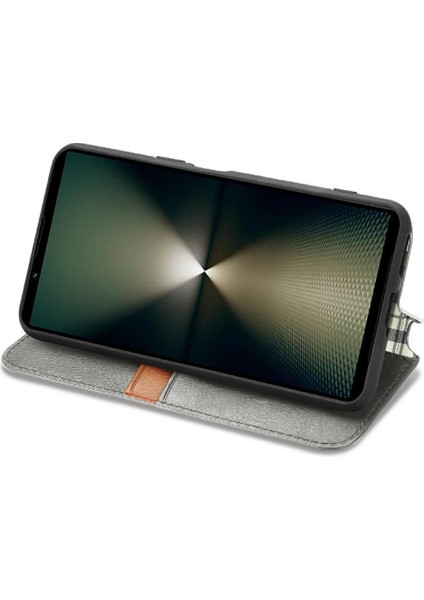 Sony Xperia 1 Vı Için Flip Case Deri Kılıf Kapak Kapak Cüzdan Fonksiyonu (Yurt Dışından)