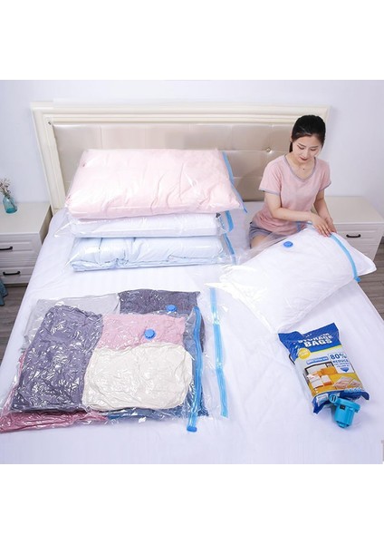 Giyim Için Vakumlu Mühürlü Torbalar Uzay Tasarruf Çantası Giysiler Için Vakumlu Saklama Torbaları Depolama Için Vakumlu Paketleme Torbaları Yatak Takımları Için Şeffaf Sıkıştırma P (Yurt Dışından) modelleri