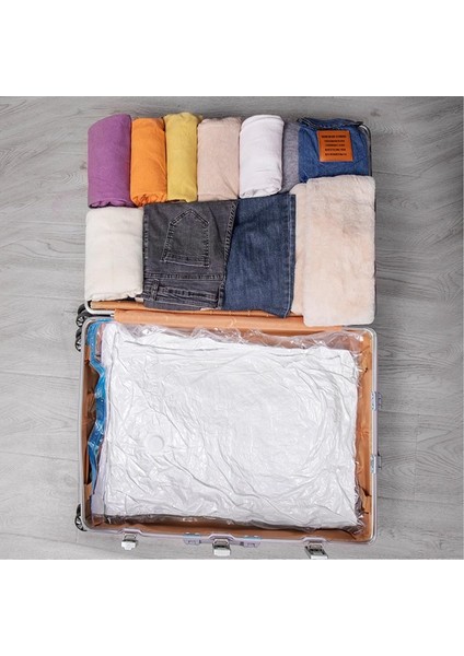 Giyim Için Vakumlu Mühürlü Torbalar Uzay Tasarruf Çantası Giysiler Için Vakumlu Saklama Torbaları Depolama Için Vakumlu Paketleme Torbaları Yatak Takımları Için Şeffaf Sıkıştırma P (Yurt Dışından) fırsatları