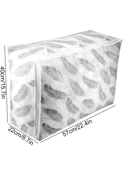 Giysi Yorgan Saklama Çantası 1 Adet Katlanabilir Giysi Saklama Çantası Battaniye Yorgan Kazak Organizatör Kutusu Kılıfı Seyahat Bagaj (Plume) (Yurt Dışından) fiyatları