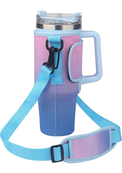 Bardak Taşıyıcı 40OZ Tumbler Saplı Tutucu Ayarlanabilir Omuz Askısı Bağlantı Elemanı Seyahat Su Şişesi Bardak Kol Saklama Taşıma Çantası Tumbler Saklama Çantası (Yurt Dışından) fiyatları