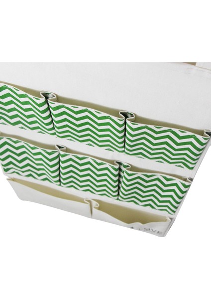 Keten/pamuklu Duvar Kapı Örtüsü Asılı Puantiyeli Dantel ile Ev Düzenleyici Saklama Çantası Kılıfı 8 Cepler (Yeşil) (Yurt Dışından) fırsatları