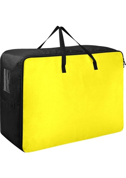 Kanarya Sarısı Saklama Torbaları Sağlam Fermuarlı Taşıma Kutuları Dolap Yorgan, Yastık, Yorgan Için Fermuarlı Saklama Çantası (Yurt Dışından)