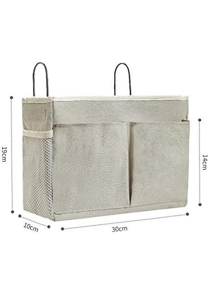 Ranza ve Hastane Yatakları Için Başucu Caddy / Başucu Saklama Çantası Asılı Organizatör, Yurt Odaları Yatak Rayları, Yerleştirilebilir Gözlükler, Kitaplar, Cep Telefonları, Anahtar (Yurt Dışından) fırsatları