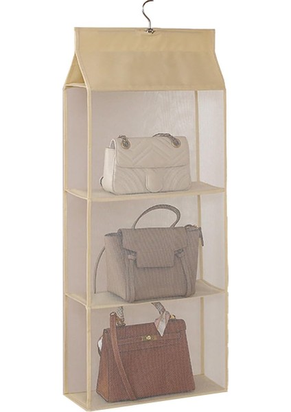Çanta Depolama Tutucu 2/3/4 Temizle Asılı Raf Aksesuarı Ev Crossbody Çanta Çanta Konteyner Çanta Depolama Tutucu (Yurt Dışından)