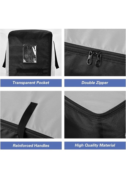 Koyu Gri Saklama Çantası Malzemeleri Sağlam Saplı ve Dalı Fermuarlı Taşıma, Taşıma Için Fermuarlı Saklama Çantası (Yurt Dışından) fırsatları