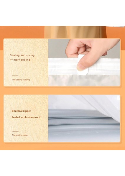 Vakumlu Saklama Torbaları, Giysiler Için Toz Geçirmez Neme Dalı Vakumlu Mühürlü Torbalar, 5 Katlı Kalınlaştırılmış Büyük Kapasiteli Şeffaf, Hava Valfli Yer Tasarrufu Vakumlu S (Yurt Dışından) modelleri