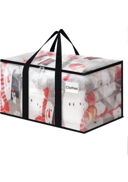 Ağır Hizmet Tipi Şeffaf Hareketli Çantalar Ambalaj Malzemeleri Çamaşırhane Için Organizatör Tote Yerden Tasarruflu Depolama (Yurt Dışından) fiyatları