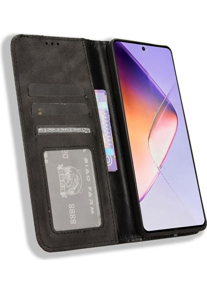 Infinix Not 40 4g Pu Deri Manyetik Kapatma Cüzdan Için Kılıf (Yurt Dışından)
