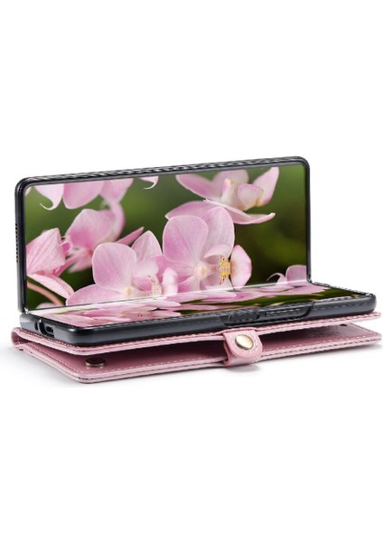 YH Mall Samsung Galaxy Z Için Flip Case Fold 6 5g Retro Cüzdan Kapak Çılgın At (Yurt Dışından)