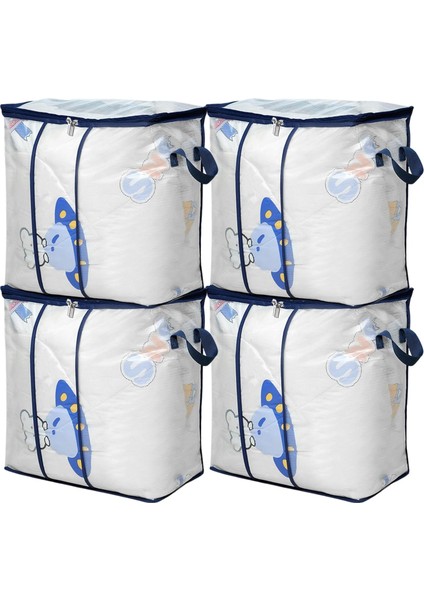 Adet Pvc Şeffaf Fermuarlı Saklama Torbaları Ekstra Büyük Kapasiteli Dolap Yatak Altı Depolama Organizatör Yorgan Yorgan Yatak Giyim Çarşaf Battaniye Için Su Geçirmez Saklama Çantas (Yurt Dışından)