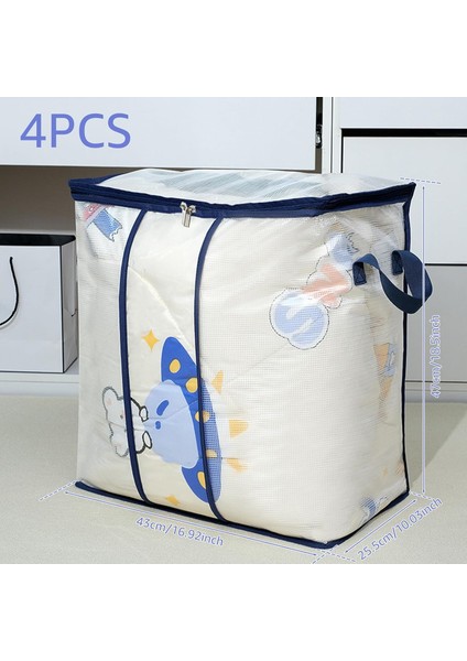 Adet Pvc Şeffaf Fermuarlı Saklama Torbaları Ekstra Büyük Kapasiteli Dolap Yatak Altı Depolama Organizatör Yorgan Yorgan Yatak Giyim Çarşaf Battaniye Için Su Geçirmez Saklama Çantas (Yurt Dışından) fırsatları