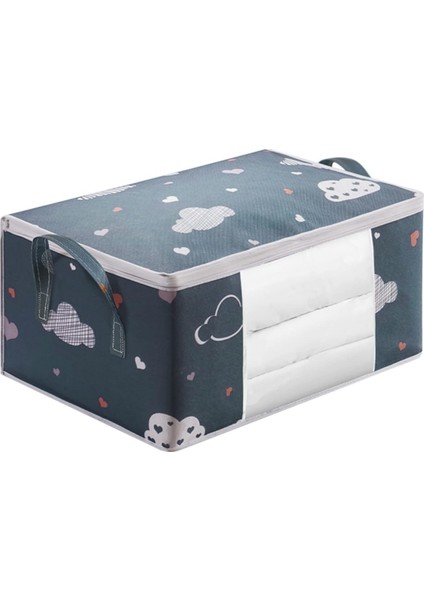 Görsel Giysi Saklama Çantası, Yer Tasarruflu Çantalar Gardırop Saklama Kutusu Taşınabilir Yorgan Saklama Kutuları Katlanabilir Dolap Organizatörleri Saplı ve Fermuar Kapaklı Kontey (Yurt Dışından) fırsatları