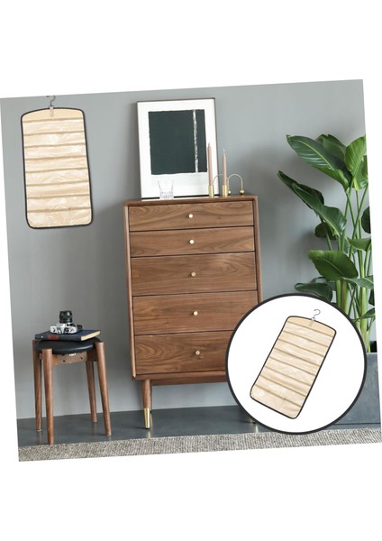 Takı Saklama Çantası Yüzükler Ev Dekorasyonu Asılı Takı Çantası Takı Saklama Asılı Çanta Takı Organizatör Asılı Takı Düzenleme Çantası Oxford Kumaş Dolaşma Önleyici Bayan Saklama T (Yurt Dışından) fiyatları