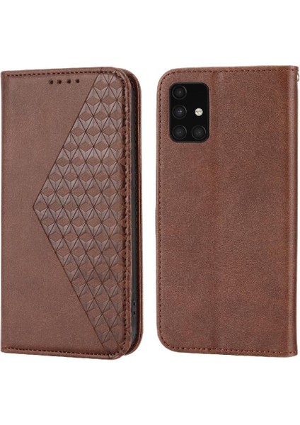 Samsung Galaxy A71 4g Standı Eşkenar Dörtgen Şekli Cüzdan Günlük Kullanım Için Flip Case (Yurt Dışından)