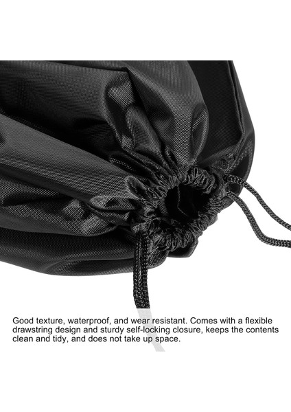 Giysi Saklama Ipli Çanta, 2 Paket 19.7 "yükseklik Giyim Battaniye Çift Ipli Organizatör Çanta Kamp Seyahat Için, Siyah (Yurt Dışından) fırsatları