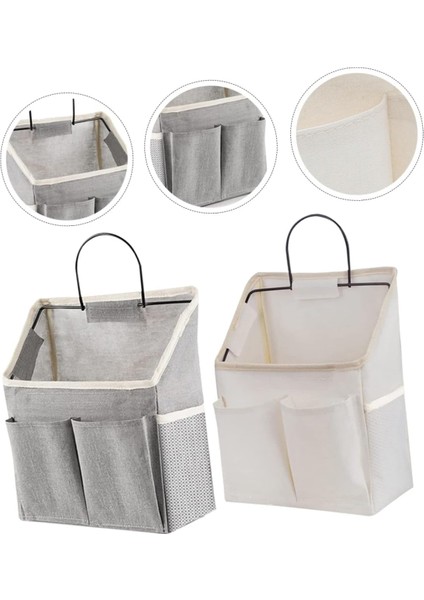 Adet Katlanabilir Ev Depolama Asılı Çanta Banyo Dolabı Organizatörler ve Depolama Asılı Organizatör Dolap Kapı Organizatör Duvar Asılı Çanta Saklama Çantası Cepler ile Duvar Raf Or (Yurt Dışından)