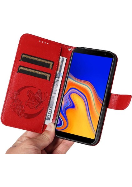 Samsung Galaxy J6 Artı Yüksek Kaliteli Deri Ayrılabilir El Için Flip Case (Yurt Dışından) modelleri