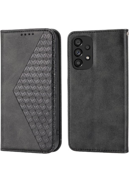 Samsung Galaxy A72 Için Flip Case 5g/4g Standı Eşkenar Dörtgen Şekli Günlük Kullanım El (Yurt Dışından)