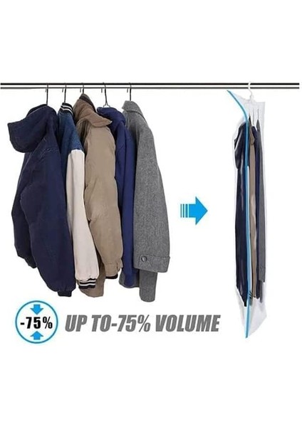 2023 Asılı Sıkıştırılabilir Saklama Çantası - 【yeni Sürüm】 Manuel Hava Pompalı Vakum Saklama Torbaları, Yeniden Kullanılabilir ve Dalı, Ev Dolap Organizasyonu Için Giysi Vakum (Yurt Dışından) fırsatları