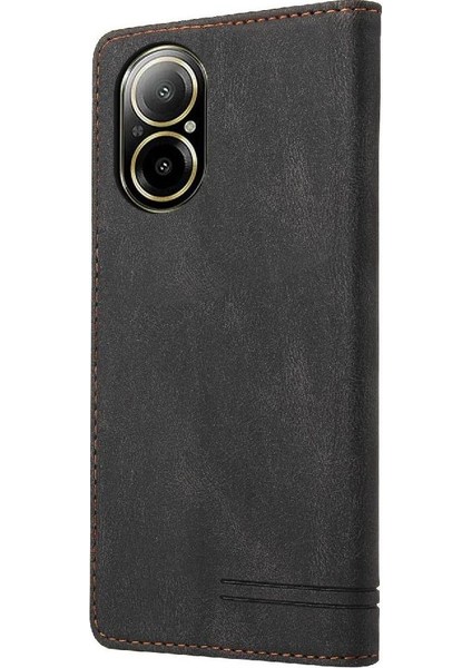 Realme C67 4g Iki Kart Yuvaları Kickstand Premium Deri Için Flip Case (Yurt Dışından) modelleri
