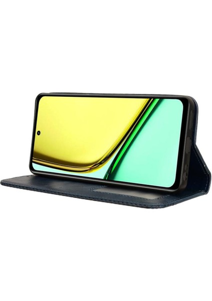 Realme 12 Lite 4g Cüzdan Pu Deri Manyetik Kapatma Için Kılıf (Yurt Dışından)