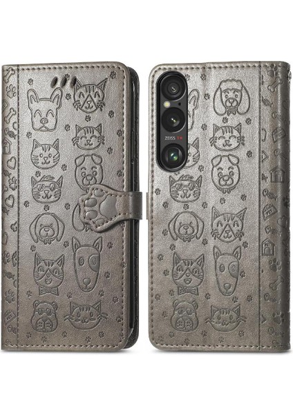 Sony Xperia 1 Vı Karikatür Hayvanlar Için Flip Case Deri Kılıf Kapak Çevirin (Yurt Dışından) fırsatları