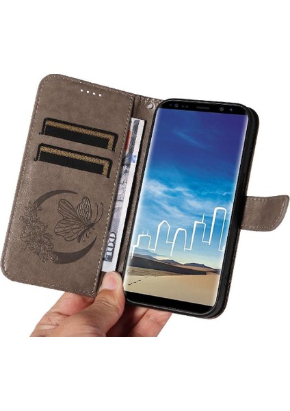 Kredi Kartı Yuvası Ayrılabilir El ile Samsung Galaxy Not 8 Için Flip Case (Yurt Dışından) modelleri