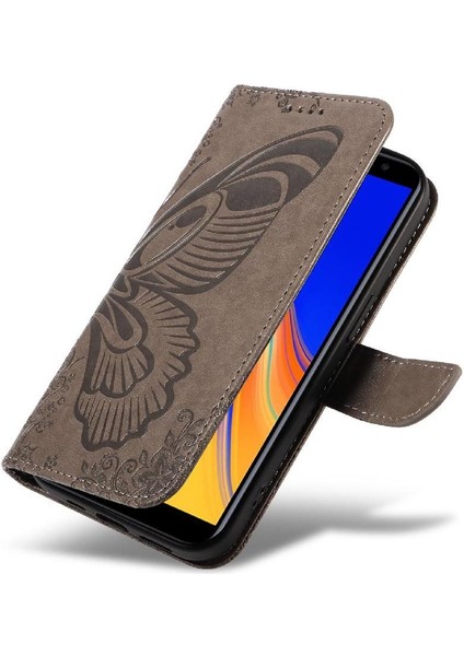 YH Mall Samsung Galaxy J6 Başbakan Yüksek Kalite Deri Kredi ile Flip Case (Yurt Dışından)