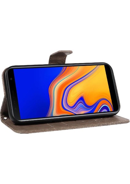 YH Mall Samsung Galaxy J6 Başbakan Yüksek Kalite Deri Kredi ile Flip Case (Yurt Dışından)