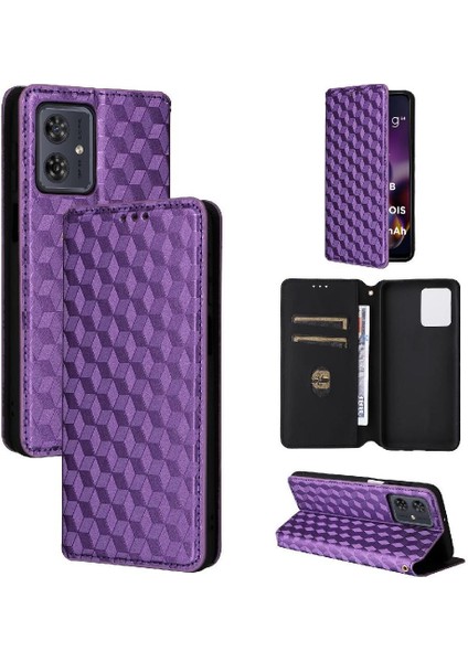 Motorola Moto G54 5g Pu Deri Kart Yuvaları Tutucu Manyetik 3D (Yurt Dışından)