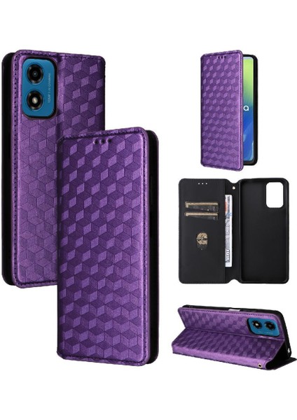 Motorola Moto G04S 3D Desen Kart Yuvaları Tutucu Cüzdan Pu (Yurt Dışından)