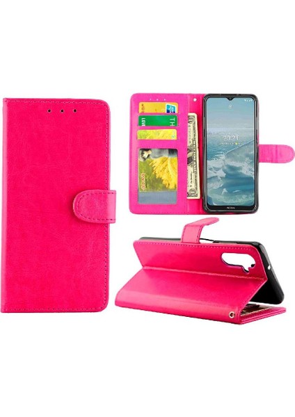 Nokia G20 Için Flip CASE/G10 Darbeye Kart Tutucu Kickstand Pu Deri (Yurt Dışından)