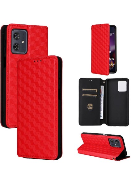 Motorola Moto G54 5g Pu Deri Kart Yuvaları Tutucu Manyetik 3D (Yurt Dışından) modelleri