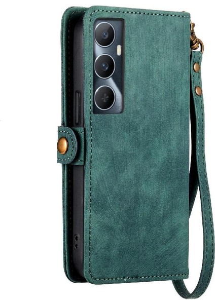 Realme C65 Flip Kapak Kılıf Için Flip Case Basit Iş Cüzdan (Yurt Dışından) modelleri